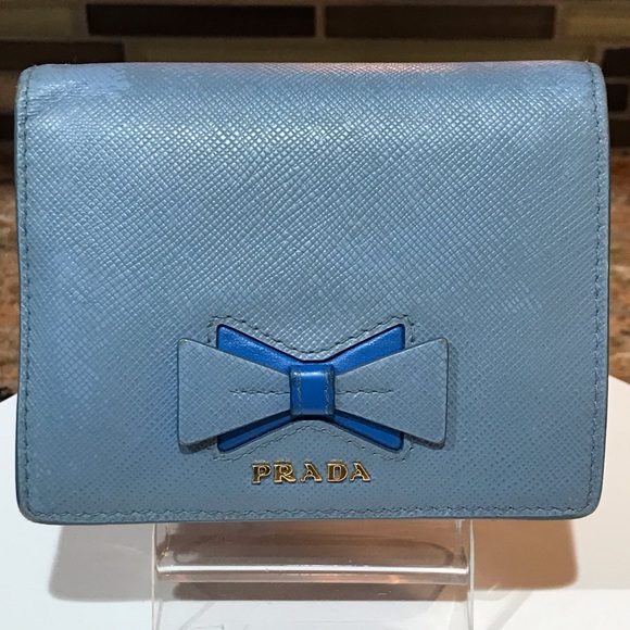 PRADA Signature Saffiano Leather Bifold Wallet 😍💙🦋 - Picture 16 of 17